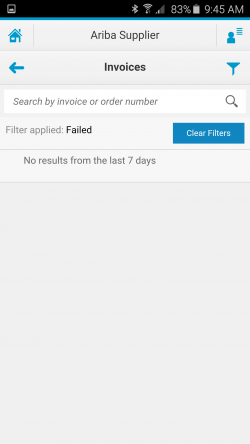 Ariba Mobile Invoice View